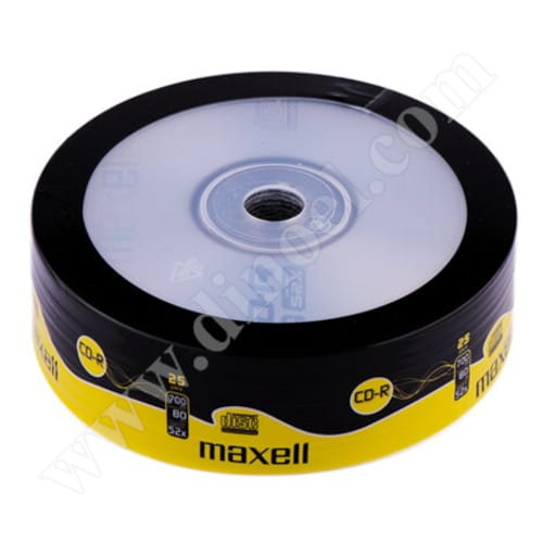 CD-R Maxell, 700MB, 52X, целофан  25бр.
