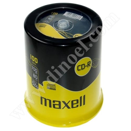CD-R Maxell, 700MB, 52X, Cake box 100бр.