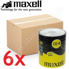 CD-R Maxell, 700MB, 52X, целофан 100бр.x6 CD-R Maxell, 700MB, 52X, целофан 100бр.x6
