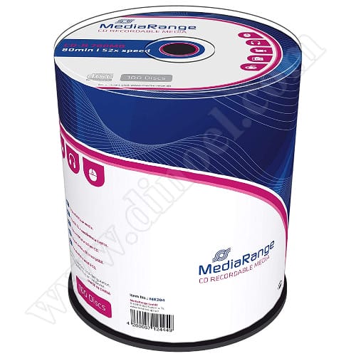 CD-R MediaRange, 700MB, 52X, Cake box 100бр.