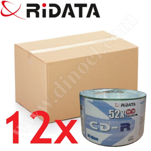 CD-R RiDATA, 700MB, 52X, целофан 50бр.x12
