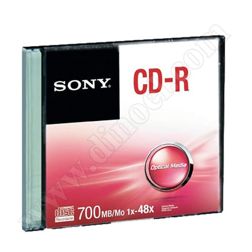 CD-R Sony, Optical media, 700MB, 48X, Slim case 10бр.