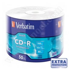 CD-R Verbatim, Extra Protection, 700MB, 52X, целофан 50бр.