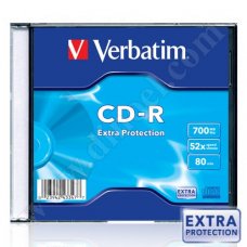 CD-R Verbatim, Extra Protection, 700MB, 52X, Slim case 10бр.