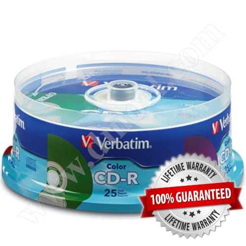 CD-R Verbatim, Color Surface, 700MB, 52X, Cake box 25бр.
