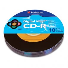 CD-R Verbatim, Digital Vinyl, 700MB, 52X, целофан 10бр.