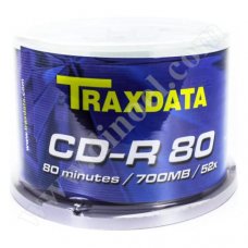 CD-R Traxdata, 700MB, 52X, Cake box 50бр.