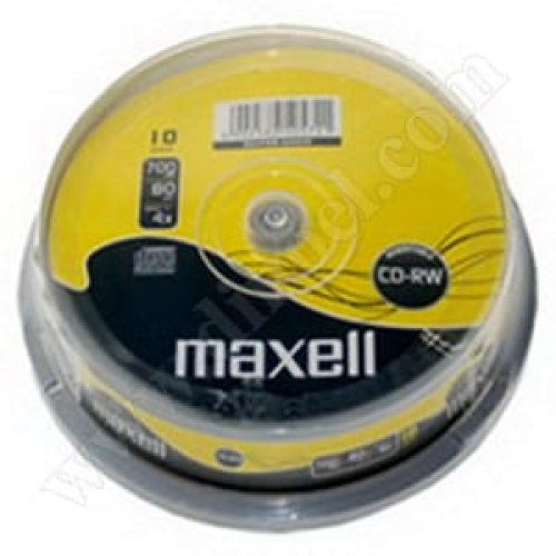 CD-RW Maxell, 700MB, 1-4X, Cake box 10бр.