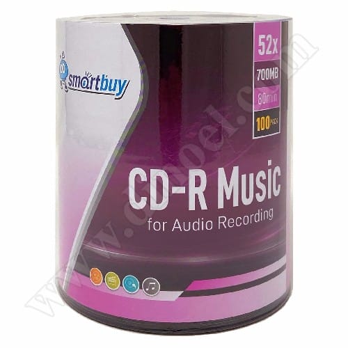 CD-R Smartbuy, Audio, 80min, целофан 100бр.