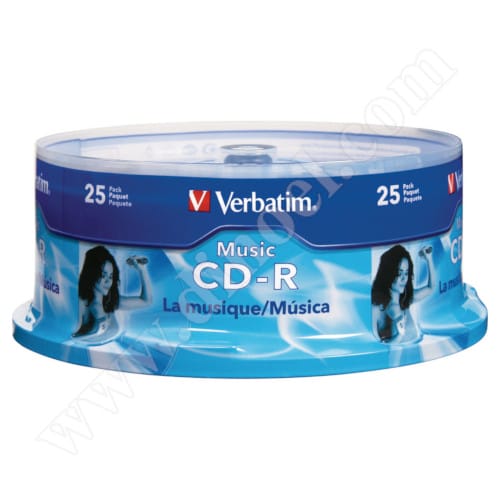 CD-R Verbatim, Music, Life Plus, 80min, Cake box 25бр.