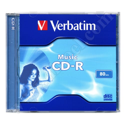 CD-R Verbatim, Music, Life Plus, 80min, Jewel case 10бр.