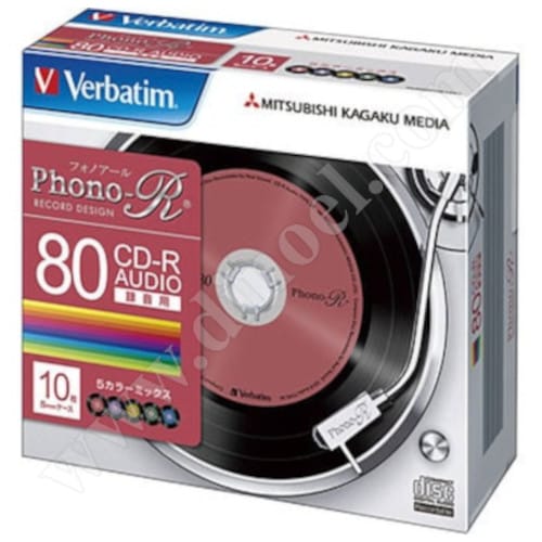 CD-R Verbatim, AZO, Music, Phono-R, 80min, Slim case 10бр.