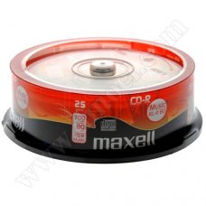 CD-R Maxell, Music, XL-II, 80min, Cake box 25бр.