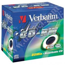 CD-RW Verbaim, Crystal, TeRL, Music Life Plus, 80min, Jewel case