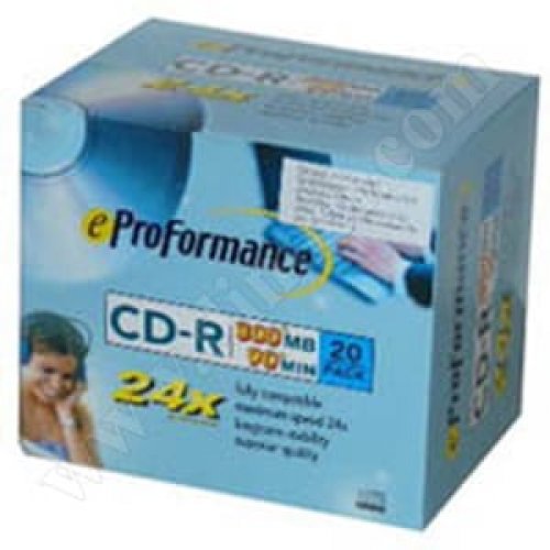 CD-R ePro, High Capacity, 800MB, 90min, 24X, Slim case 20бр.