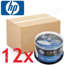CD-R HP, Hewlett-Packard, Inkjet Printable, 700MB, 52X, Cake box 50бр.x12