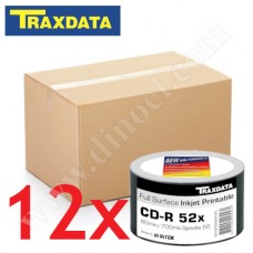 CD-R Traxdata, Inkjet Printable, 700MB, 52X, целофан 50бр.