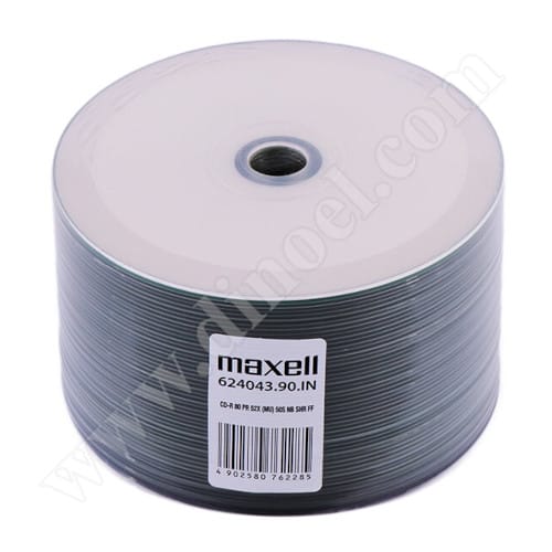 CD-R Maxell, Inkjet Printable, 700MB, 52X, целофан 50бр.