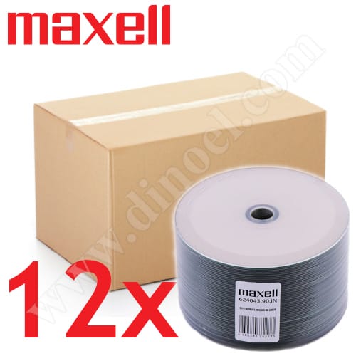 CD-R Maxell, Inkjet Printable, 700MB, 52X, целофан 50бр.x12