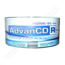 CD-R AdvanCD, Inkjet Printable, 700MB, 52X, целофан 25бр. CD-R AdvanCD, Inkjet Printable, 700MB, 52X, целофан 25бр.
