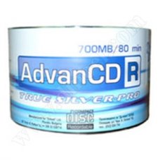 CD-R AdvanCD, Inkjet Printable, 700MB, 52X, целофан 50бр. CD-R AdvanCD, Inkjet Printable, 700MB, 52X, целофан 50бр.
