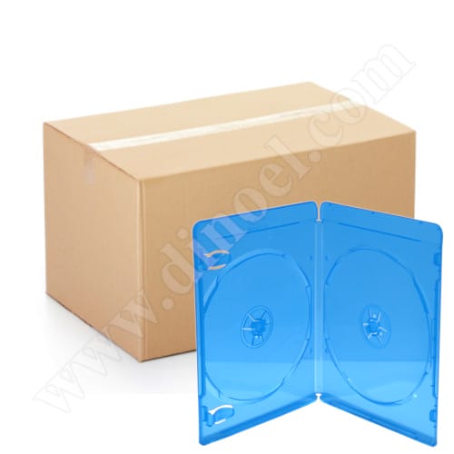 Кутийка BD, за 2бр. диска,  7mm, кашон 50бр., Blue