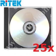 Кутийка CD, за 1бр. диск, Jewel case, 10mm, 60gr, в кашон  25бр., Black