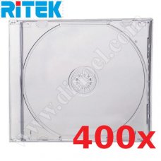 Кутийка CD, за 1бр. диск, Jewel case, 10mm, 60gr, в кашон 400бр., Clear, несглобени