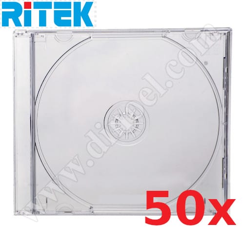 Кутийка CD, за 1бр. диск, Jewel case, 10mm, 60gr, в кашон  50бр., Clear