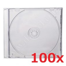 Кутийка CD, за 1бр. диск, Jewel case, 10mm, 50gr, в кашон 100бр., Clear