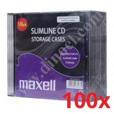 Кутийка CD, за 1бр. диск, Slimline, 5mm, в кашон 100бр., Black
