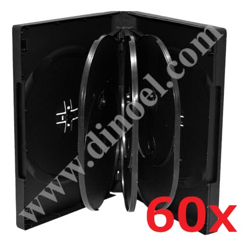 Кутийка DVD, за  8бр. диска, 27mm, в кашон 60бр., Black