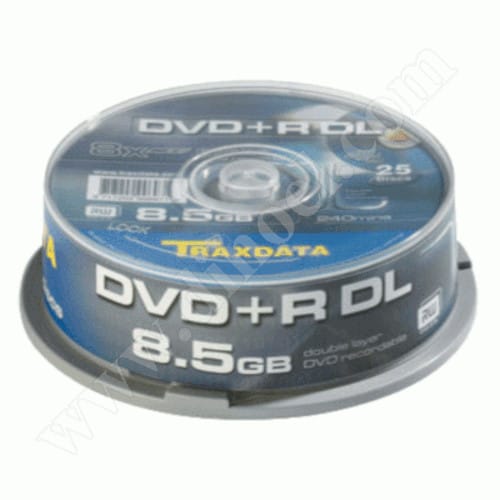 DVD+R DL Traxdata, 8.5GB, 8X, Cake box 25бр.