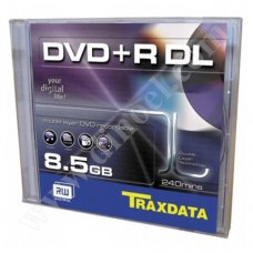 DVD+R DL Traxdata, 8.5GB, 8X, Jewel case