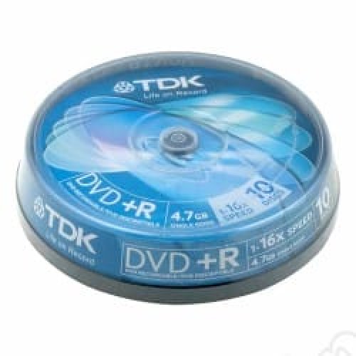 DVD+R TDK, Life on record, 4.7GB, 16X, Cake box 10бр.