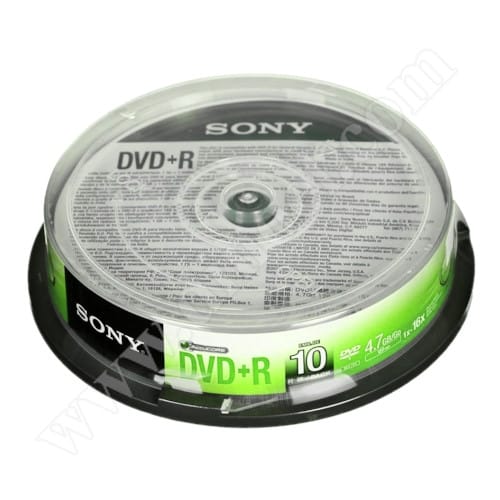 DVD+R Sony, AccuCORE, 4.7GB, 16X, Cake box  10бр.
