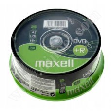 DVD+R Maxell, 4.7GB, 16X, Cake box  25бр.