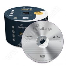 DVD+R MediaRange, 4.7GB, 16X, целофан  50бр.