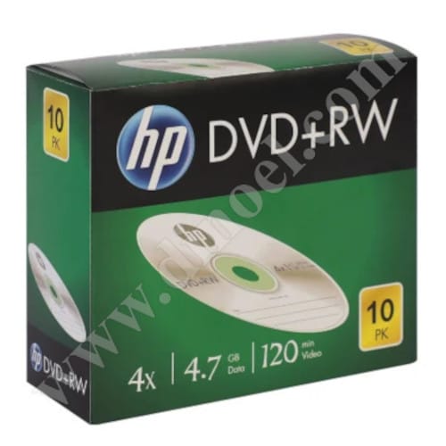 DVD+RW HP, Hewlett-Packard, 4.7GB, 4X, Slim case 10бр.