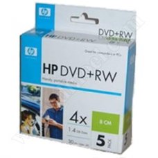Mini DVD+RW HP, Hewlett-Packard, 1.4GB, 4X, Slim case