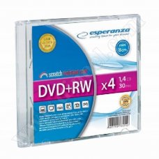 Mini DVD+RW Esperanza, 1.4GB, 4X, Slim case