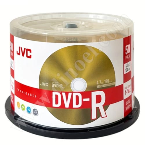 DVD-R JVC, Professional, GOLD, 4.7GB, 16X, Cake box 50бр.