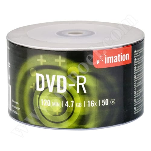 DVD-R Imation, 4.7GB, 16X, целофан 50бр.