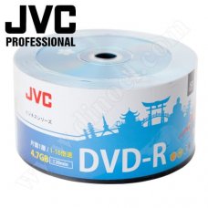 DVD-R JVC, Professional, 4.7GB, 16X, целофан 50бр.