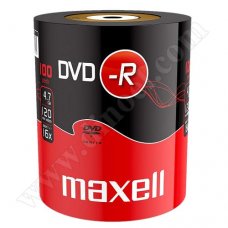 DVD-R Maxell, 4.7GB, 16X, целофан 100бр.