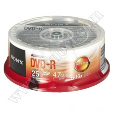 DVD-R Sony, AccuCORE, 4.7GB, 16X, Cake box 25бр. DVD-R Sony, AccuCORE, 4.7GB, 16X, Cake box 25бр.