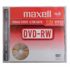 DVD-RW Maxell, 4.7GB, 2X, Jewel case 5бр.
