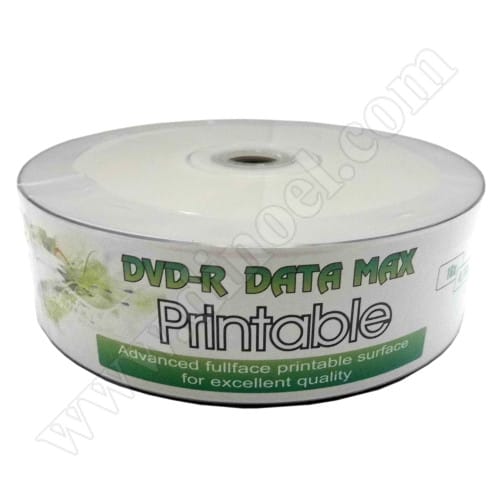 DVD-R DataMAX, Inkjet Printable, Photo Glossy, 4.7GB, 16X, целофан 25бр.