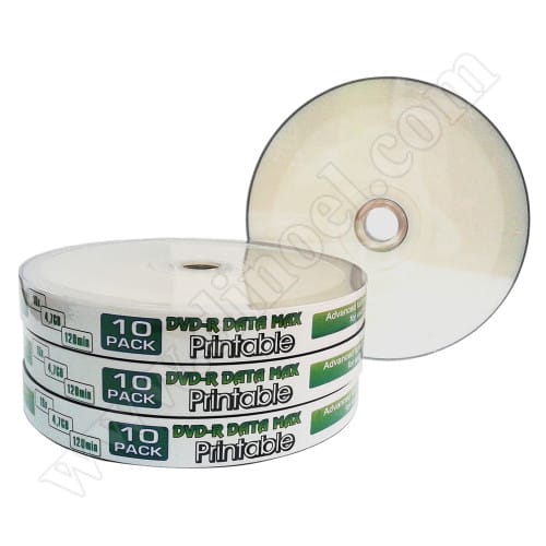 DVD-R DataMAX, Inkjet Printable, Photo Glossy, 4.7GB, 16X, целофан 10бр.