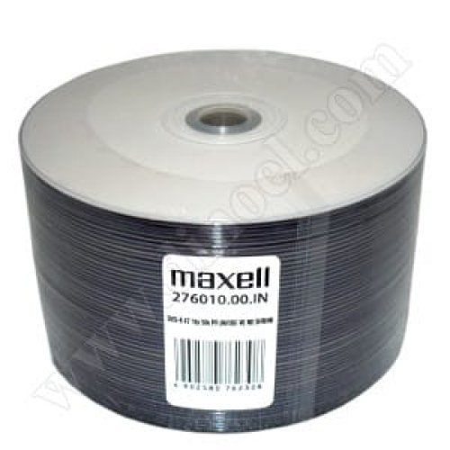 DVD-R Maxell, Inkjet Printable, 4.7GB, 16X, целофан 50бр.